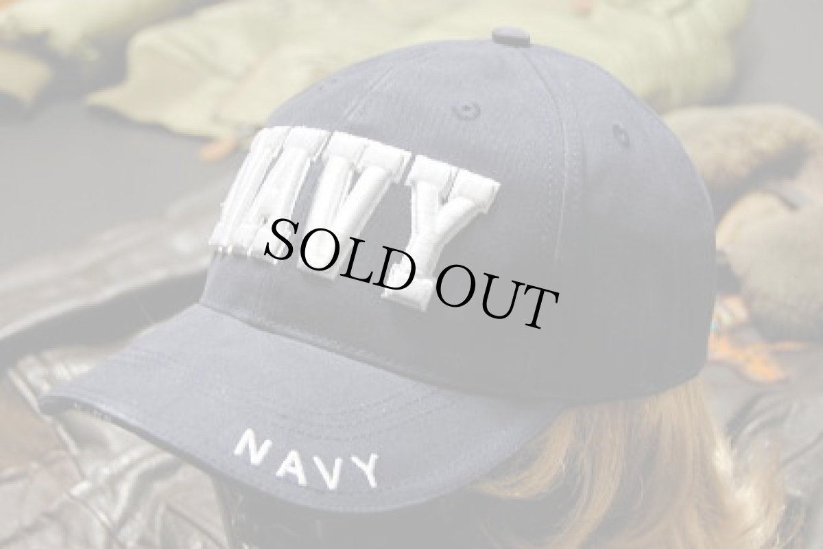 画像1: 帽子 メンズ ミリタリーキャップ NAVY ロゴ ROTHCO ロスコ ブランド 米海軍 公認 /ネイビー 紺 (1)