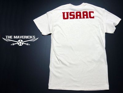 画像1: USAAC アメリカ 陸軍航空隊1940 ミリタリー Tシャツ US AIRFORCE ロゴT 半袖 / ホワイト 白