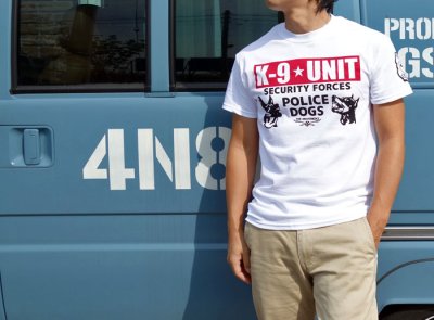画像3: ジャンク品 Tシャツ メンズ 半袖 K9-UNIT 警察犬部隊 POLICE DOG モデル M