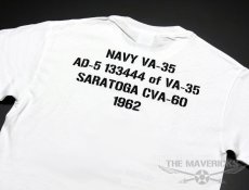 画像3: 米海軍 NAVY Seabees 蜂 モデル THE MAVERICKS ミリタリーＴシャツ 半袖 / 白 ホワイト (3)