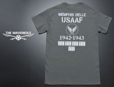 画像3: Tシャツ ミリタリー 爆弾エアフォース メンフィス ベル モデル THE MAVEVICKS ブランド/チャコールグレー (3)