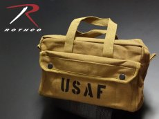 画像1: メカニック ツール バッグ メンズ USAF ロゴ 工具バッグ 工具箱 ROTHCO/ロスコ /コヨーテブラウン (1)