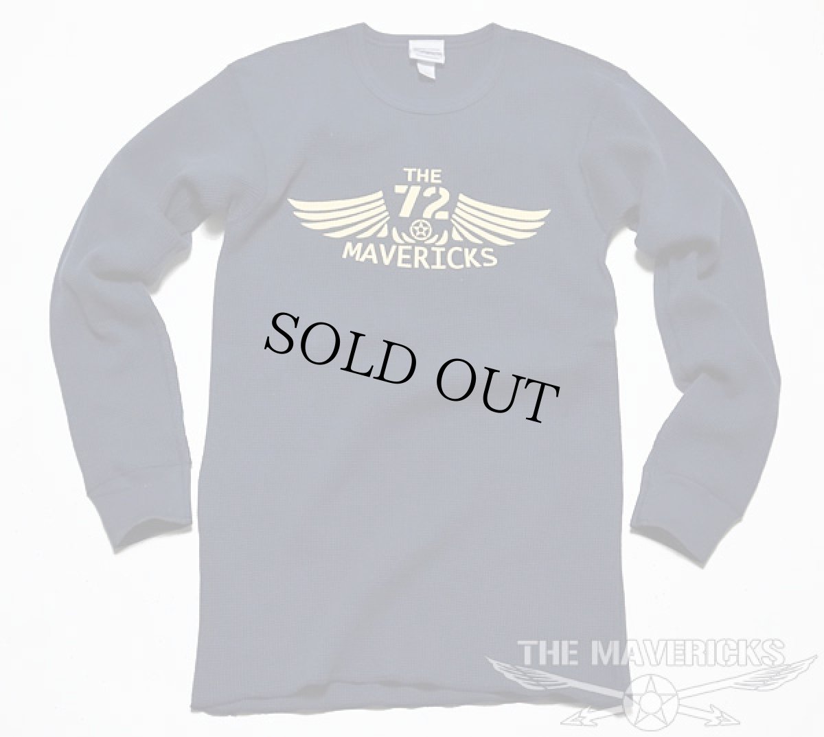 画像3: ミリタリー サーマル ワッフル 長袖 ロングTシャツ リトルジョー爆撃機  / ネイビー (3)