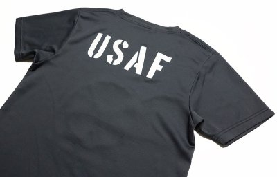 画像3: 水陸両用 ラッシュガード にも使える ドライ Tシャツ メンズ 半袖 USAF エアフォース / ガンメタ