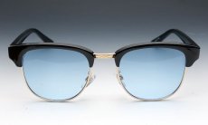 画像3: サーモントデザイン！クラブマスタータイプのサングラス/黒×ブルー (3)