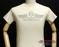 画像4: リトルジョー爆撃機モデル「THE MAVERICKS」ミリタリーTシャツ/ナチュラル 生成り (4)