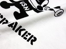 画像6: アウトレット品 極厚 スーパーヘビーウェイト ミリタリー Tシャツ 米海軍 黒猫 CROAKER 白 L (6)