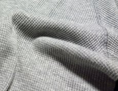 画像11: サーマル ワッフル 半袖 Vネック Tシャツ ラグラン袖 HOUSTON社 / ホワイト グレー ブラック オリーブ (11)