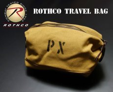 画像1: トラベル バッグ 旅行 ポーチ メンズ キャンバス 生地 ROTHCO ロスコ / コヨーテブラウン (1)