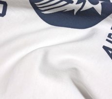 画像4: 極厚 スーパーヘビーウェイト Tシャツ ARMY AIRFORCE エアフォース ビンテージ / 白 ホワイト (4)