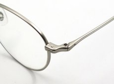 画像6: 日本製 職人ハンドメイド ラウンド系 ボストン 眼鏡 マットシルバー (6)