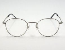 画像3: 日本製 職人ハンドメイド ラウンド系 ボストン 眼鏡 マットシルバー (3)