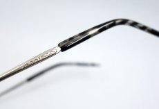 画像10: 日本製 職人ハンドメイド ラウンド系 ボストン 眼鏡 マットシルバー (10)