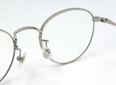 画像8: 日本製 職人ハンドメイド ラウンド系 ボストン 眼鏡 マットシルバー (8)