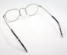 画像7: 日本製 職人ハンドメイド ラウンド系 ボストン 眼鏡 マットシルバー (7)