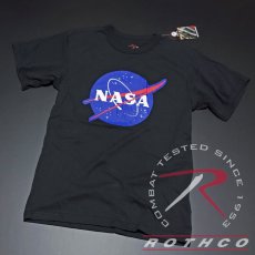 画像3: NASA Tシャツ メンズ 半袖 ミリタリー ROTHCO アメリカ航空宇宙局 ブラック 黒 (3)