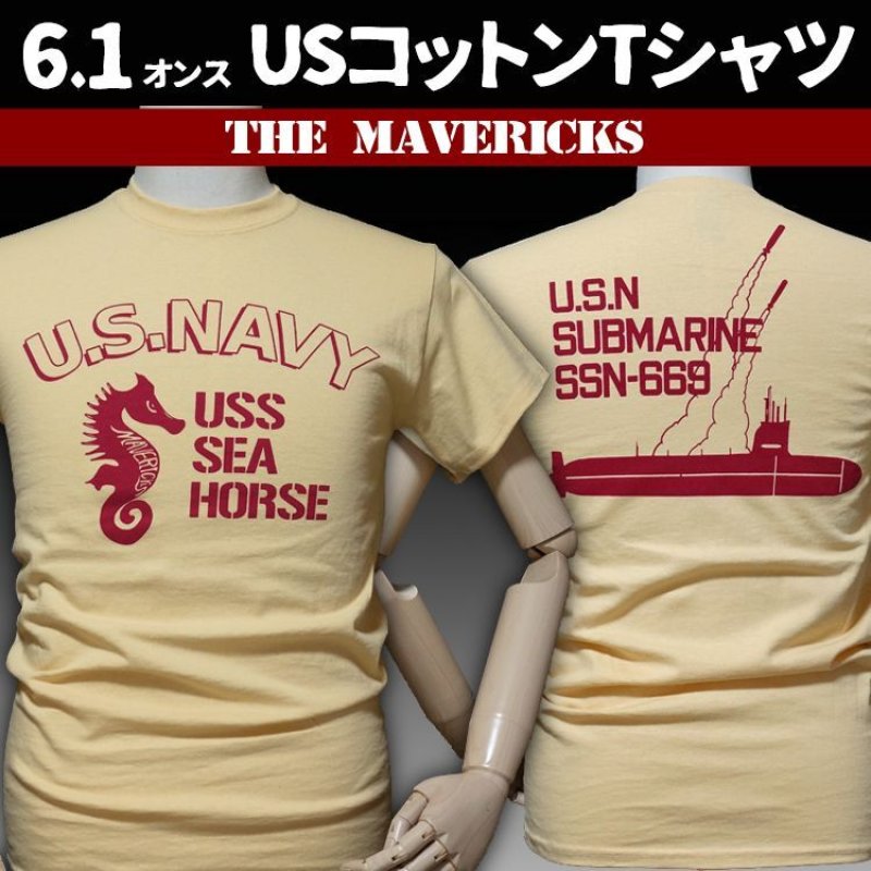THE MAVERICKS ミリタリーTシャツ メンズ 半袖 米海軍