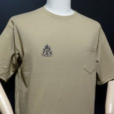 画像6: MVRX ポケット付き ビッグシルエット Tシャツ CAMP GEAR モデル キャンプ Tシャツ カーキ (6)