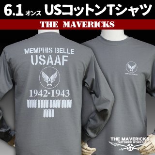 ミリタリー 長袖 ロング Tシャツ メンズ THE MAVERICKS ブランド