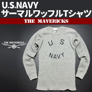 ミリタリー サーマル 長袖 Tシャツ ワッフル 生地 メンズ 爆弾
