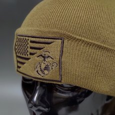 画像5: ニットキャップ 米海兵隊オフィシャル品 ROTHCO社 ミリタリー メンズ MARINE ニット帽 コヨーテブラウン (5)