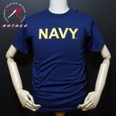 画像4: ミリタリー Tシャツ U.S.NAVY ネイビー オフィシャル ROTHCO ロスコ 新品 紺 (4)