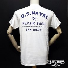 画像7: THE MAVERICKS ミリタリー Tシャツ 米海軍 REPAIR BASE モデル / ホワイト 白 (7)