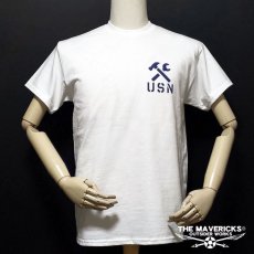 画像6: THE MAVERICKS ミリタリー Tシャツ 米海軍 REPAIR BASE モデル / ホワイト 白 (6)