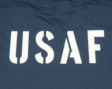 画像5: Tシャツ ロゴT US airforce メンズ ミリタリー USAF エアフォース MAVERICKS ブランド / 青 ブルー (5)