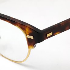 画像4: 日本製 眼鏡 セルフレーム 鯖江 職人ハンドメイド サーモント型 べっ甲柄 (4)