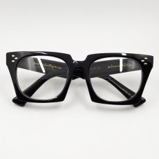 画像9: 日本製 鯖江 眼鏡 フレーム 職人 ハンドメイド スクエア 新品 ブラック 黒 宮川大輔 タイプ (9)