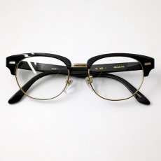 画像3: 日本製 眼鏡 セルフレーム 鯖江 職人ハンドメイド サーモント型 ブラック 黒 (3)