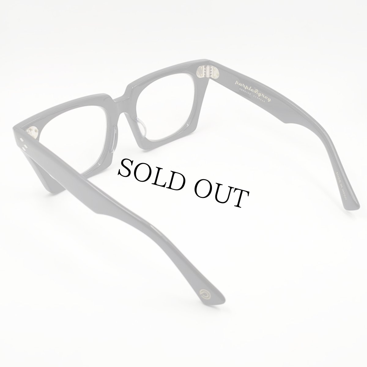 画像4: 日本製 鯖江 眼鏡 フレーム 職人 ハンドメイド スクエア 新品 ブラック 黒 宮川大輔 タイプ (4)