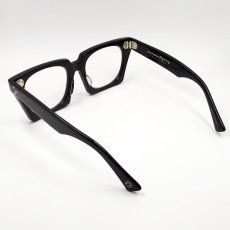 画像4: 日本製 鯖江 眼鏡 フレーム 職人 ハンドメイド スクエア 新品 ブラック 黒 宮川大輔 タイプ (4)