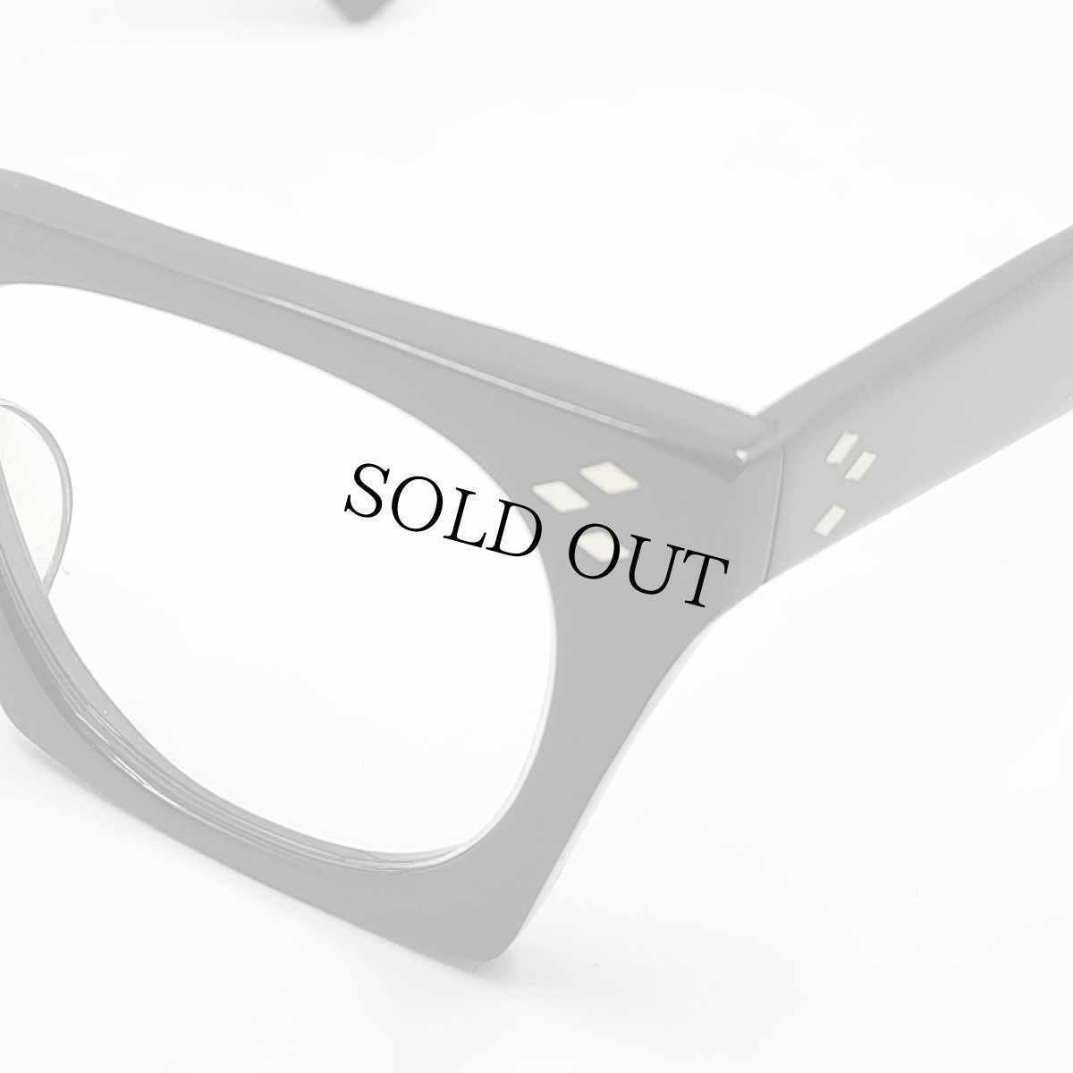 画像5: 日本製 鯖江 眼鏡 フレーム 職人 ハンドメイド スクエア 新品 ブラック 黒 宮川大輔 タイプ (5)