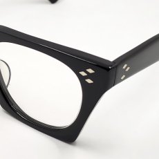 画像5: 日本製 鯖江 眼鏡 フレーム 職人 ハンドメイド スクエア 新品 ブラック 黒 宮川大輔 タイプ (5)