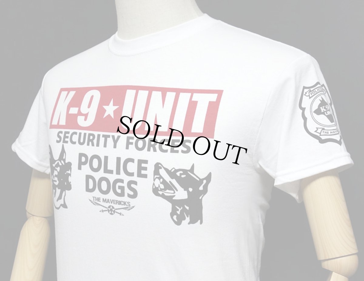 画像5: アウトレット品 Tシャツ メンズ 半袖 K9-UNIT 警察犬部隊 POLICE DOG モデル S (5)