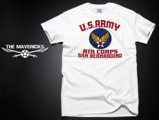 画像3: USAAC アメリカ 陸軍航空隊1940 ミリタリー Tシャツ US AIRFORCE ロゴT 半袖 / ホワイト 白 (3)