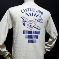 画像8: ミリタリー 長袖 Tシャツ メンズ MAVEVICKS ブランド 綿 リトルジョー爆撃機モデル 生成り ナチュラル (8)