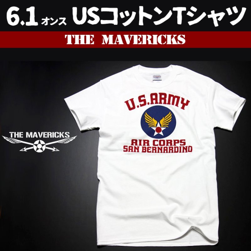 USAAC・アメリカ陸軍航空隊1940モデルミリタリーTシャツ・白・新品