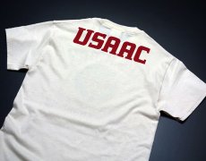 画像5: USAAC アメリカ 陸軍航空隊1940 ミリタリー Tシャツ US AIRFORCE ロゴT 半袖 / ホワイト 白 (5)
