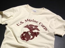 画像6: Tシャツ ミリタリー USマリン U.S.MARINE 米海兵隊 MAVERICKS ブランド / 生成り (6)