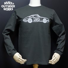 画像5: MVRX 長袖 ロング Tシャツ メンズ 綿 MVRX ブランド FLAT6 ブラック スミ黒 (5)