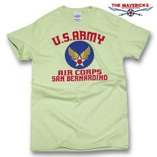 画像1: USAAC アメリカ 陸軍航空隊1940 ミリタリー Tシャツ US AIRFORCE ロゴT 半袖 ピスタチオグリーン (1)