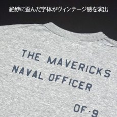 画像9: THE MAVERICKS ブランド 半袖 ヘンリーネックＴシャツ U.S.NAVY 米海軍 ロゴ 杢グレー (9)