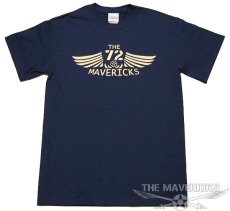 画像2: リトルジョー爆撃機モデル「THE MAVERICKS」ミリタリーTシャツ・紺 (2)