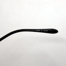 画像7: 日本製 ベータチタン セルロイド メガネ フレーム 職人ハンドメイド 鯖江 ラウンド型 オーバル型 ブラック 黒 (7)