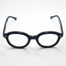 画像6: 日本製 鯖江 眼鏡 フレーム 職人 ハンドメイド ラウンド ボストン 新品 ブラック 黒 (6)