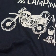 画像4: MVRX 半袖 Ｔシャツ MOTO CAMP モデル バイク キャンプ プリント 黒 ブラック (4)