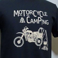 画像6: MVRX 半袖 Ｔシャツ MOTO CAMP モデル バイク キャンプ プリント 黒 ブラック (6)